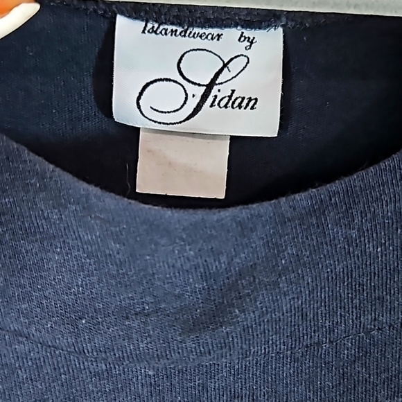 Asian Style Black T-shirt Dress Sz Small - Picture 2 of 6